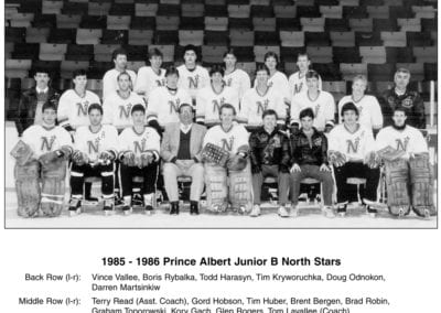 1985 & 1986 Prince Albert Junior B North Stars – Team